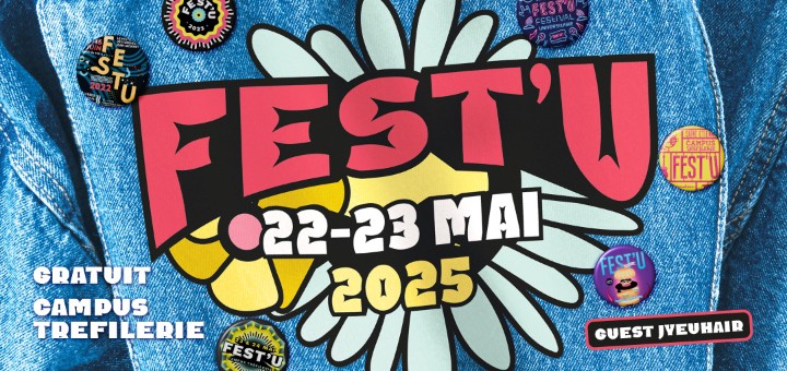 extrait de l'affiche du festival universitaire fest'u 2025